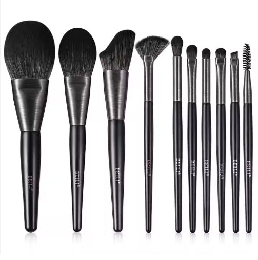 10-Piece Makeup Brush Set for Smooth Blending