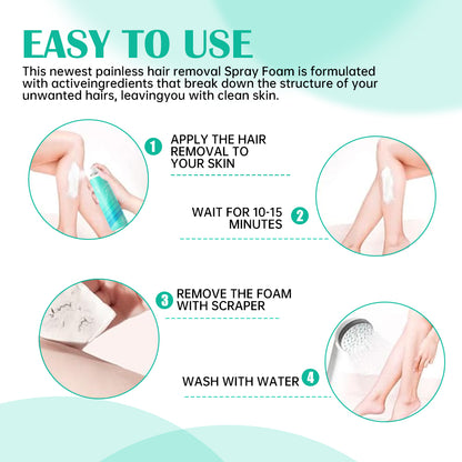 Hair Removal Spray Foam for Quick, Smooth Skin