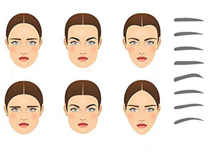Eyebrow Stencil Kit for Symmetrical Brow Shaping