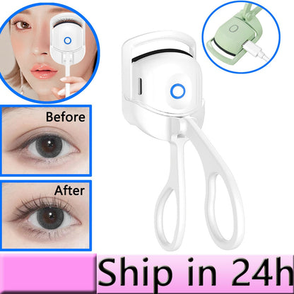Portable Electric Eyelash Curler for Long-Lasting Curl