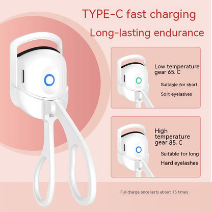 Portable Electric Eyelash Curler for Long-Lasting Curl