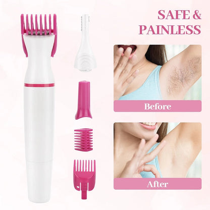 5-in-1 Cordless Hair Removal Trimmer for Face & Body