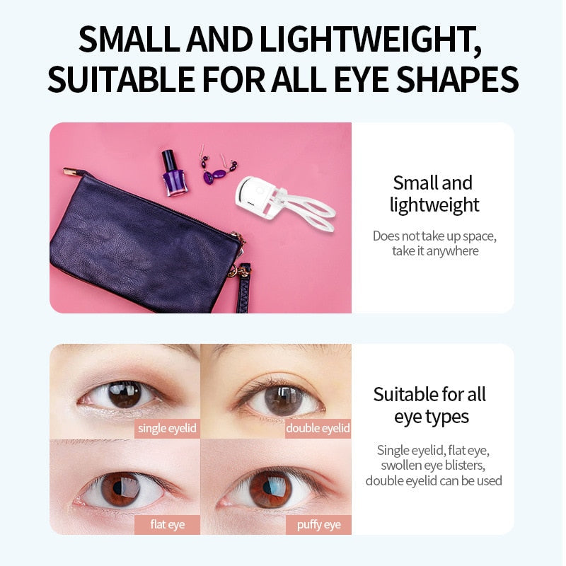 Heated Eyelash Curler for Natural & False Lashes