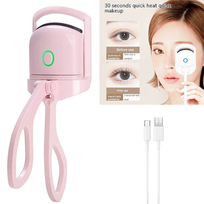 Rechargeable Heated Eyelash Curler for Lasting Lift
