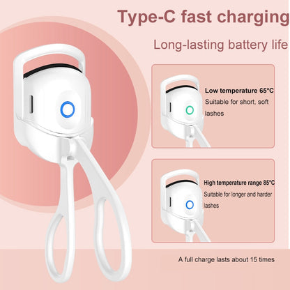 Rechargeable Heated Eyelash Curler for Lasting Lift