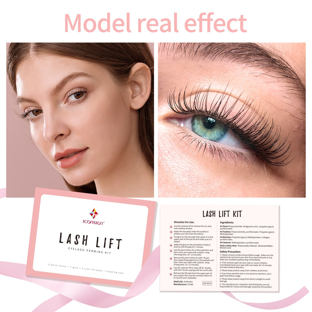 ICONSIGN Lash Lift Kit for Salon-Style Lift at Home