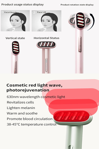 5-in-1 Microcurrent Facial Wand for Lift, Glow & Acne Care