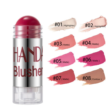 Hydrating Shimmer Blush Stick for Dewy Cheeks
