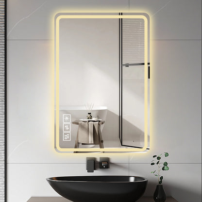 24x40 LED Anti-Fog Vanity Mirror for Makeup & Grooming