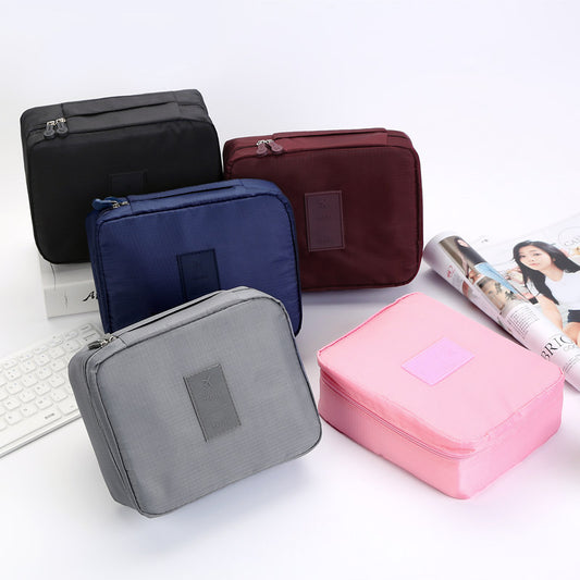 Waterproof Travel Makeup Bag with Divided Compartments