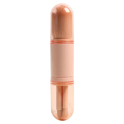 4-in-1 Travel Makeup Brush Set for Easy Touch-Ups