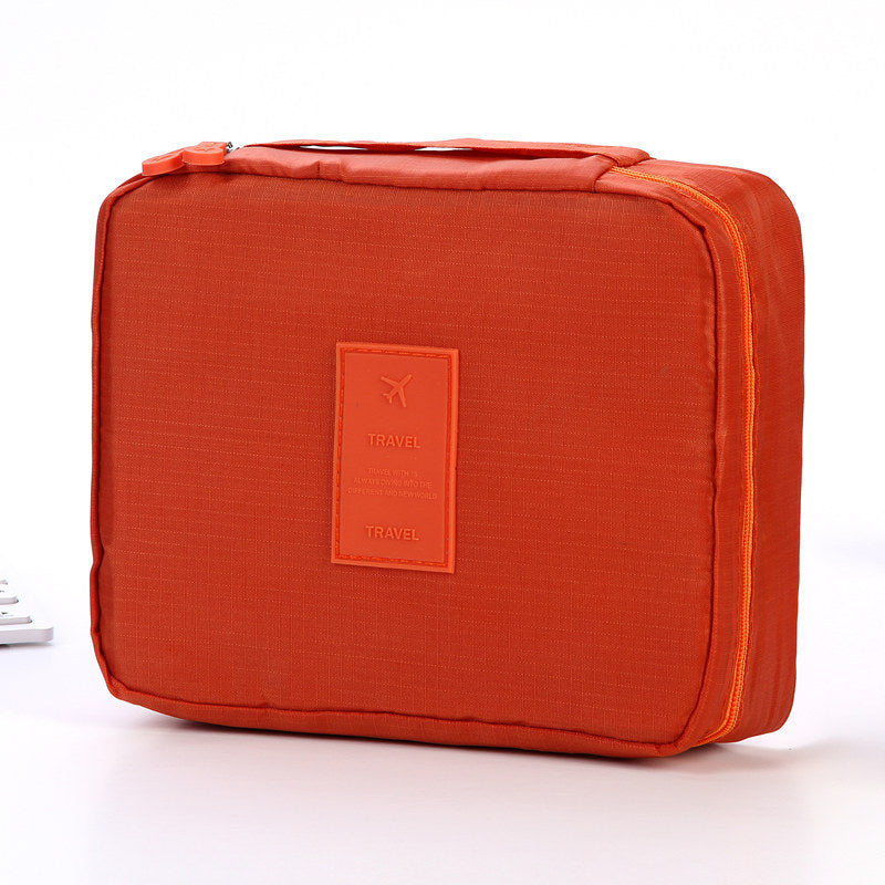 Waterproof Travel Makeup Bag with Divided Compartments