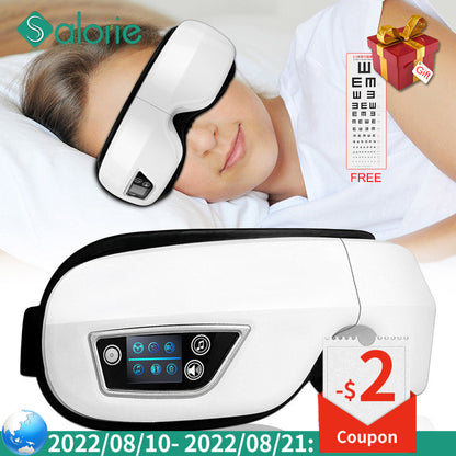 6D Heated Eye Massager for Tired Eyes & Puffiness