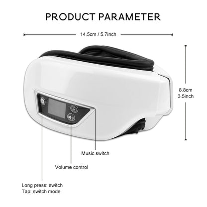 6D Heated Eye Massager for Tired Eyes & Puffiness