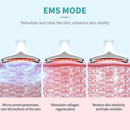 LED EMS Facial Massager for Firming, Glow & Puffiness
