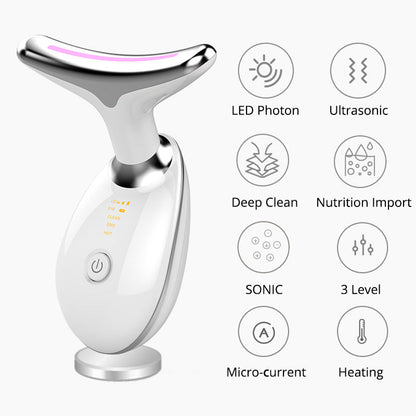 LED EMS Facial Massager for Firming, Glow & Puffiness