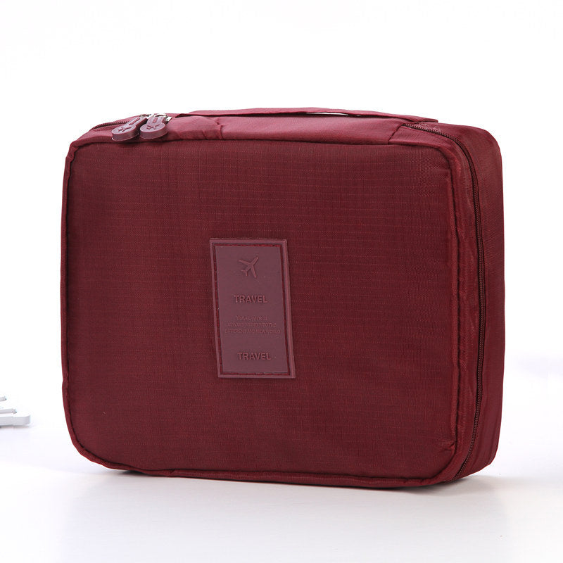 Waterproof Travel Makeup Bag with Divided Compartments