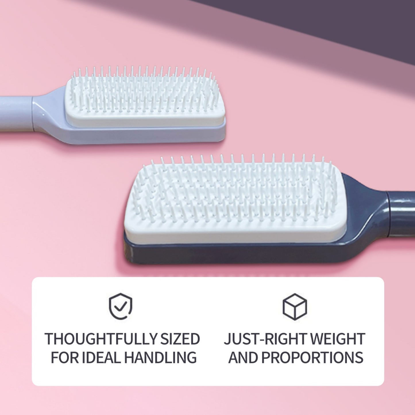 Retractable Rotating Comb for Anti-Tangle Styling