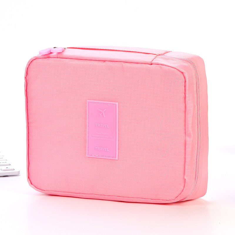 Waterproof Travel Makeup Bag with Divided Compartments