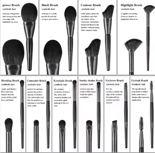 10-Piece Makeup Brush Set for Smooth Blending