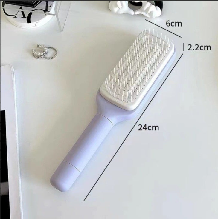 Retractable Rotating Comb for Anti-Tangle Styling