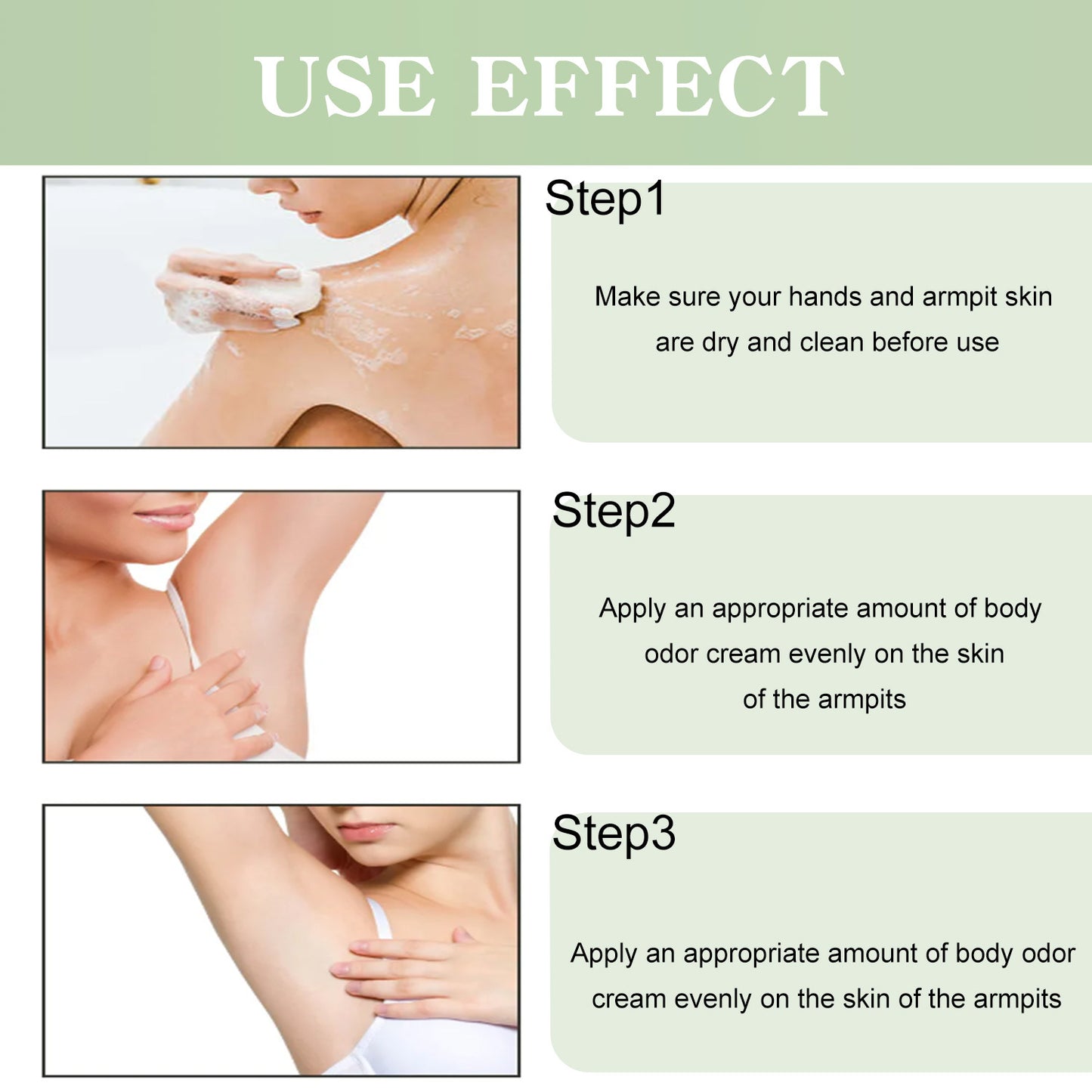 Body Odor Control Cream for Fresh Underarms & Skin